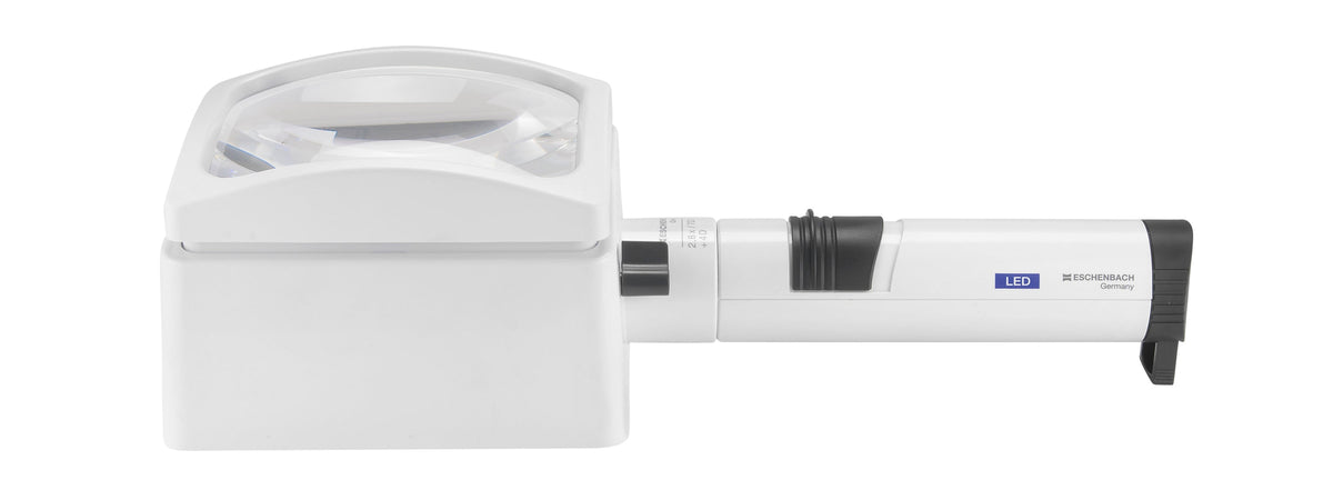 Leuchtlupe LED rechteckig - 100x75mm 2,8x LED