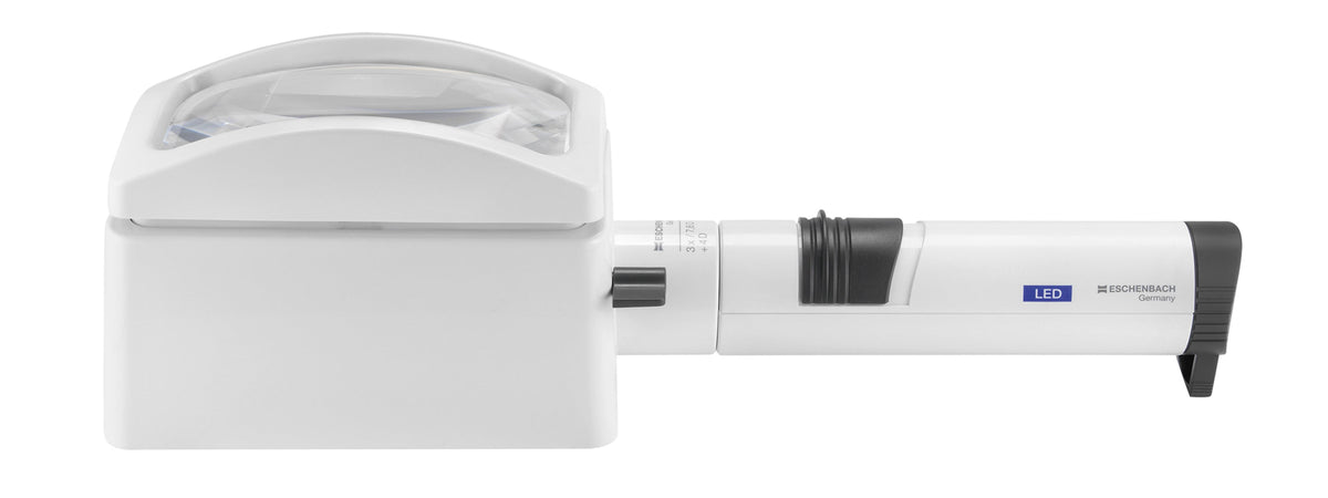 Leuchtlupe LED rechteckig - 100x50mm 3,9x LED