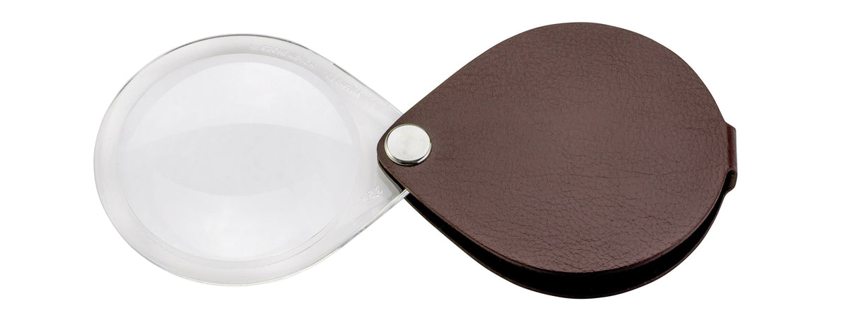 classic Einschlaglupe rund - Braun · 60Ø · 3,5x