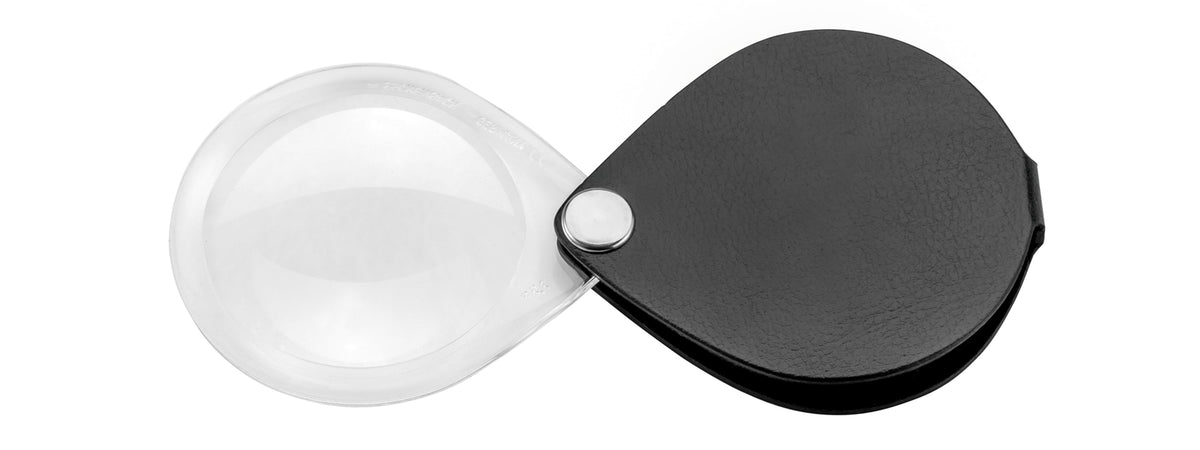 classic Einschlaglupe rund - Schwarz · 50Ø · 3,5x