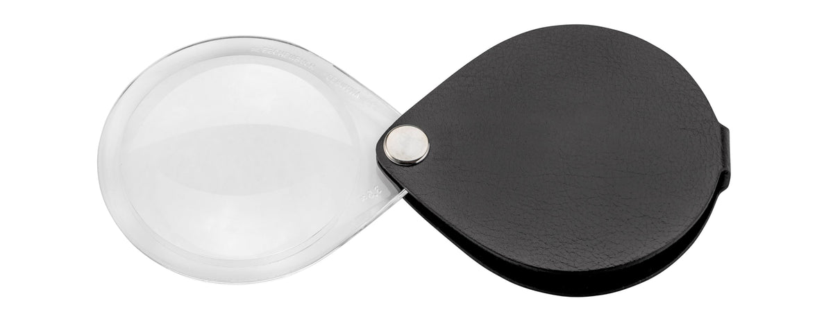 classic Einschlaglupe rund - Schwarz · 60Ø · 3,5x