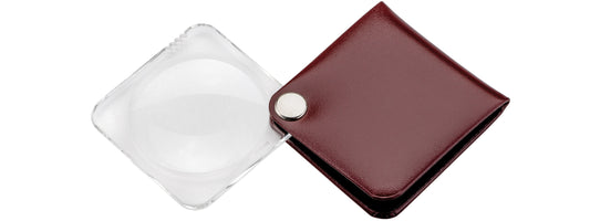 classic Einschlaglupe rechteckig - Rot · 50Ø · 3,5x
