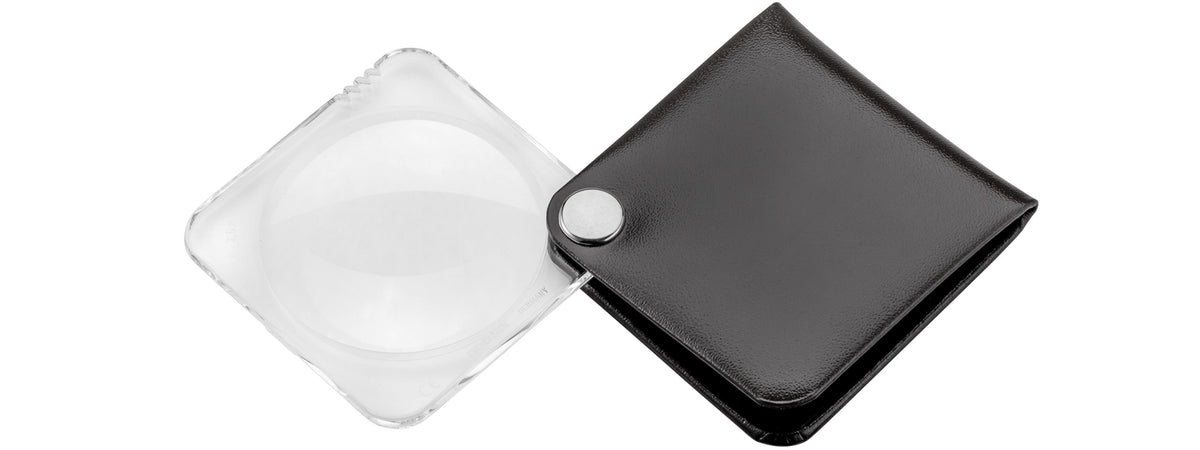 classic Einschlaglupe rechteckig - Schwarz · 50Ø · 3,5x