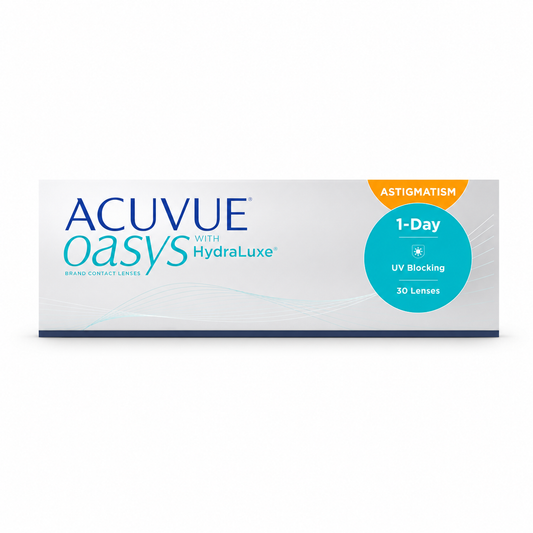 ACUVUE OASYS® 1-Day with HydraLuxe™ for Astigmatism (30er Pack)